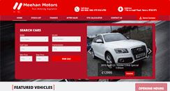 Desktop Screenshot of meehanmotors.com