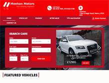 Tablet Screenshot of meehanmotors.com